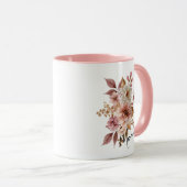 Personalisierter Wasserfarben-Blumenbecher Tasse (VorderseiteRechts)