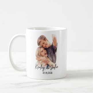 Personalisierter Wasserfarben-Foto-Keramikbecher, Kaffeetasse