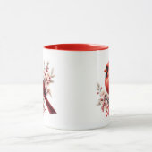 Personalisierter Wasserfarben-Kardinal Tasse (Zentrum)