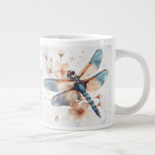 Personalisierter Wasserfarben-Libellen-Becher Jumbo-Tasse