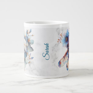Personalisierter Wasserfarben-Libellen-Becher Jumbo-Tasse