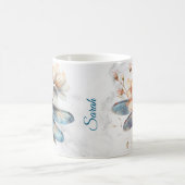Personalisierter Wasserfarben-Libellen-Becher Kaffeetasse (Mittel)