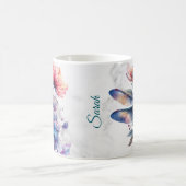 Personalisierter Wasserfarben-Libellen-Becher Kaffeetasse (Mittel)