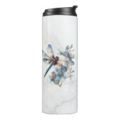 Personalisierter Wasserfarben-Libellen-Becher Thermosbecher (Nach links gedreht)