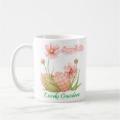 Personalisierter Wasserfarben-Ostereier-Becher Kaffeetasse (Links)