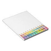 Personalisierter Wasserfarben Stift Lehrer Notepad Notizblock (angewinkelt)