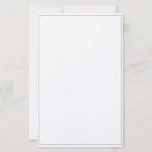 Personalisierter Wasserfarben-Strandstuhl Briefpapier (Rückseite)