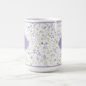 Personalisierter Wasserfarben-Wildblumen-Becher Kaffeetasse (Mittel)