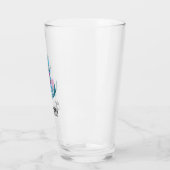 Personalisierter Wasserfarbenanker Glas (Links)