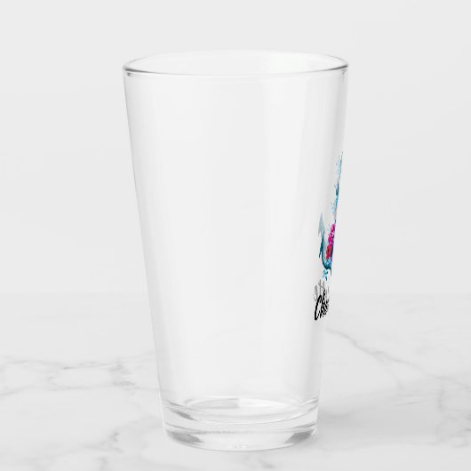 Personalisierter Wasserfarbenanker Glas (Rechts)