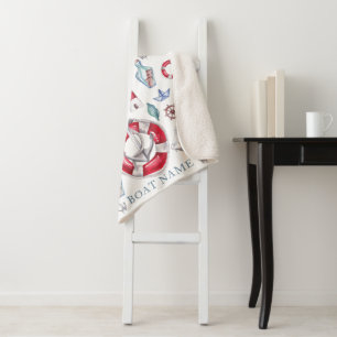 Personalisierter Wasserfarbname Sherpadecke