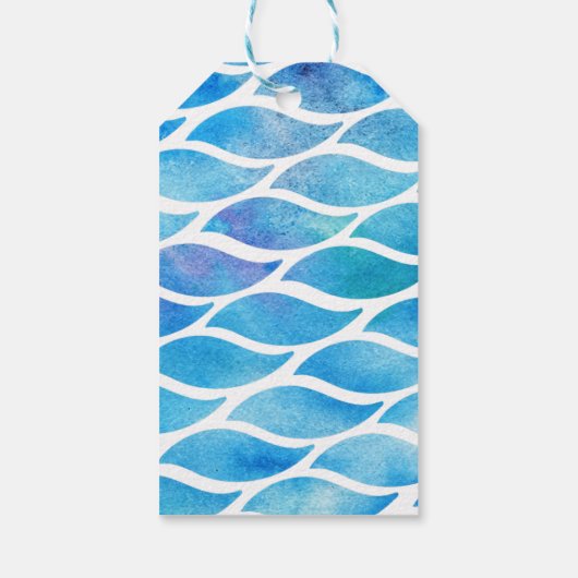 Personalisierter Wassermann Sommer Geburtstag Dank Geschenkanhänger (Rückseite)