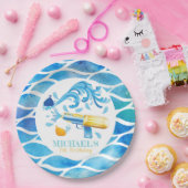 Personalisierter Wassermann Sommer Geburtstag Pappteller (Party)