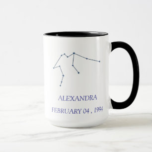 Personalisierter Wassermann-Sternbild-Becher - Ben Tasse