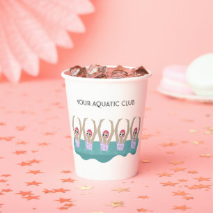 Personalisierter Wassersportclub Pappbecher