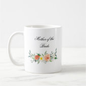 Personalisierter Watercolor-BlumenGastgeschenk Kaffeetasse (Links)