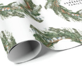 Personalisierter Watercolor-Kranz Geschenkpapier (Rolleneckpunkt)