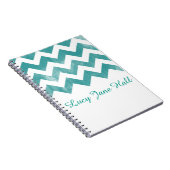 Personalisierter Watercolor-Zickzack Notizbuch Notizblock (Rechte Seite)