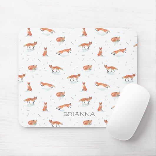 Personalisierter WatercolorFox Mousepad (Mit Mouse)