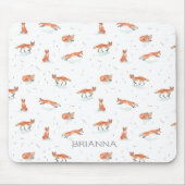 Personalisierter WatercolorFox Mousepad (Vorne)