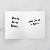 Personalisierter Watermelon Balloons Glücklich Geb Karte (Innenseite)