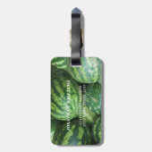 Personalisierter Watermelon-Hintergrund Gepäckanhänger (Rückseite vertikal)