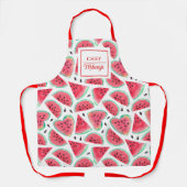 Personalisierter Watermelon Muster Koch Frauen Schürze (Vorderseite)