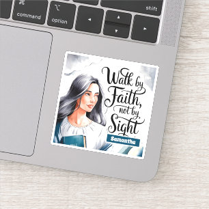 Personalisierter Weg durch den Glauben Christliche Aufkleber
