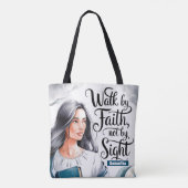 Personalisierter Weg durch den Glauben Christliche Tasche (Rückseite)