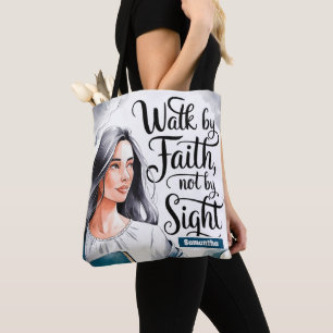 Personalisierter Weg durch den Glauben Christliche Tasche