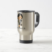 Personalisierter weiblicher Rechtsanwalt - Reisebecher (VorderseiteRechts)