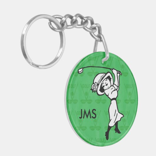 Personalisierter weiblicher schlüsselanhänger (Vorderseite links)