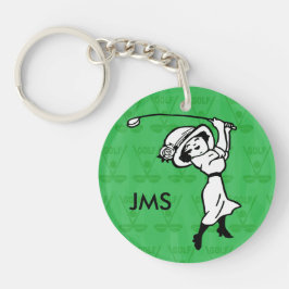 Personalisierter weiblicher schlüsselanhänger