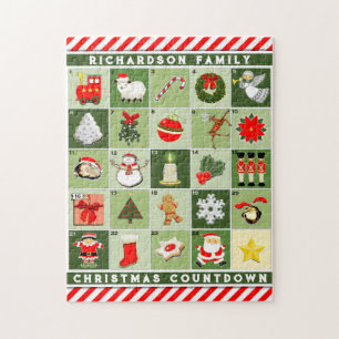 Personalisierter Weihnachts-Adventskalender Puzzle