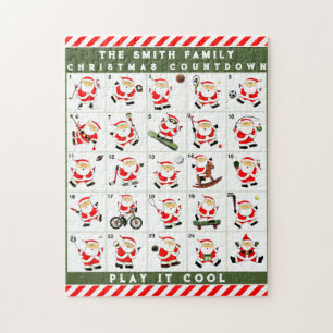 personalisierter Weihnachts-Adventskalender Puzzle