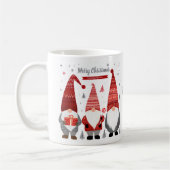Personalisierter Weihnachts-Gnom-Becher Kaffeetasse (Links)