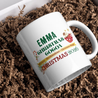 Personalisierter Weihnachts-Kakao-Becher für Kinde Kaffeetasse