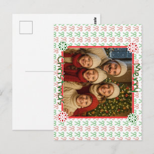 Personalisierter Weihnachts-Kandiszuckerhut/Zucker Postkarte