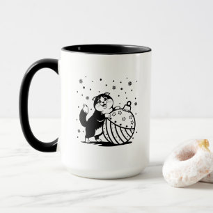 Personalisierter Weihnachts-Katzenbecher Tasse