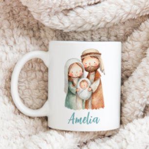 Personalisierter Weihnachts-Krippen-Kaffeebecher-G Kaffeetasse
