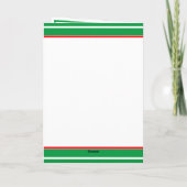 Personalisierter Weihnachts-Pandas-Urlaub Karte (Rückseite)