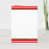 Personalisierter Weihnachts-Pandas-Urlaub Karte (Rückseite)