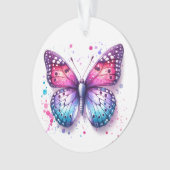 Personalisierter Weihnachts-Schmetterling Ornament (Vorderseite)