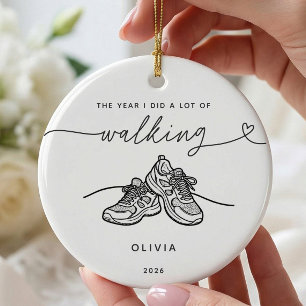 Personalisierter Weihnachts-Schmuck für Wanderer Keramik Ornament