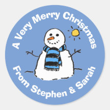 Personalisierter Weihnachts-Snowman-Klassiker