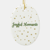 Personalisierter Weihnachts-Strumpf Keramik Ornament (Hinten)