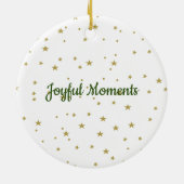 Personalisierter Weihnachts-Strumpf Keramik Ornament (Hinten)