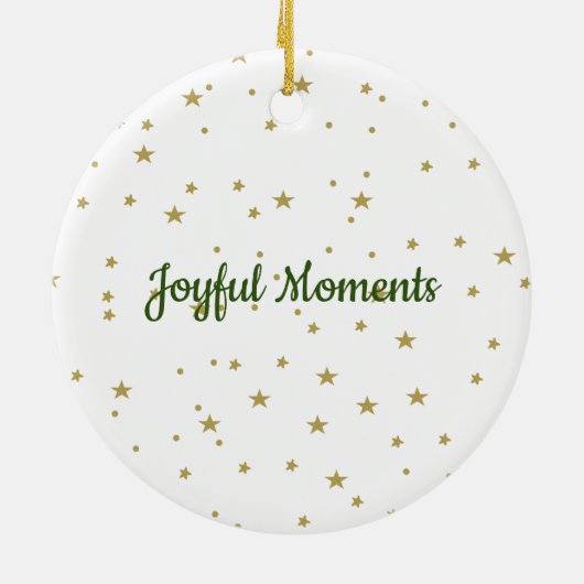 Personalisierter Weihnachts-Strumpf Keramik Ornament (Hinten)