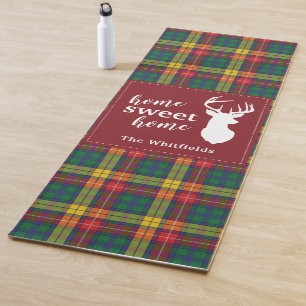 Personalisierter Weihnachts-Tartan Clan Buchanan K Yogamatte