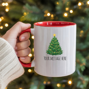 Personalisierter Weihnachts-Textbecher-Geschenk fü Tasse